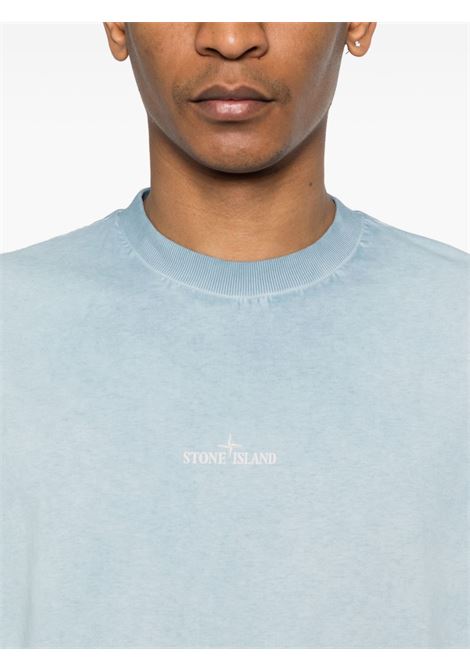 2100002 t-shirt man blue STONE ISLAND | L1S15 2100002 S0366V004A